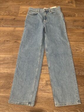 NWT Everlane The Way High Jeans Light Indigo High Rise Low Stretch 27 Long